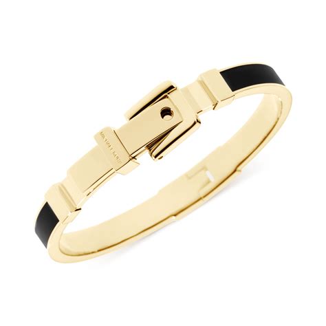 michael kors black and gold bracelet